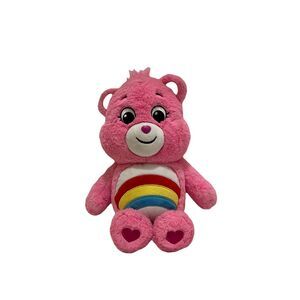 Care Bears CHEER BEAR Plush Stuffed Animal Rainbow Pink 13" Toy 2020